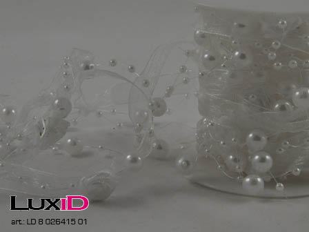 Romantic roses 01 white 10mm x 5m